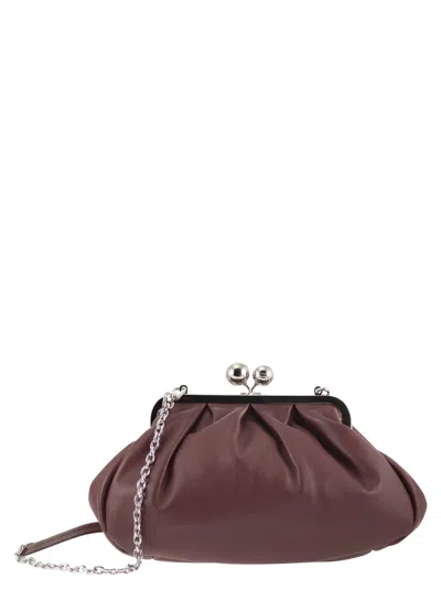 Weekend Max Mara Weekend Maxmara Cubico Medium Pastry Bag In Nappa Leather In Brown