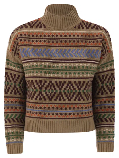 Weekend Max Mara Weekend Maxmara Festoso Jacquard Wool Jumper In Multi