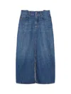 Weekend Max Mara Weekend Maxmara Gesso Skirt D. Navy