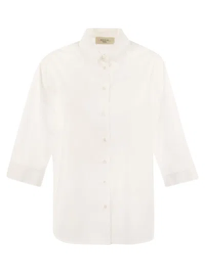 Weekend Max Mara Weekend Maxmara Giralda Soft Poplin Shirt In White