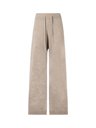 Weekend Max Mara Weekend Maxmara Josef Knit Trousers Hazelnut In Gray
