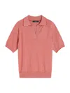 Weekend Max Mara Striped-pattern Polo-neck T-shirt In Red
