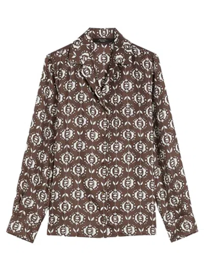 Weekend Max Mara Weekend Maxmara Oncia Shirt In Brown