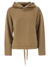Weekend Max Mara Weekend Maxmara Oscuri Drap Jersey Sweatshirt In Brown