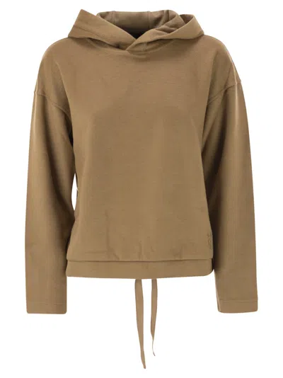 Weekend Max Mara Weekend Maxmara Oscuri - Drap Jersey Sweatshirt In Brown