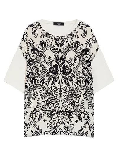 Weekend Max Mara Weekend Maxmara Pampas T-shirt Lvory