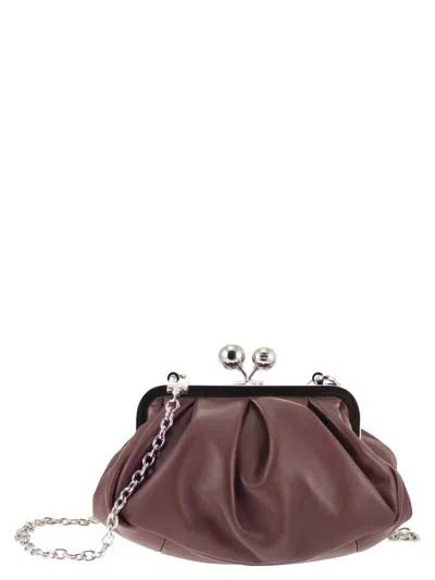 Weekend Max Mara Weekend Maxmara Prati Leather Pastry Bag In Burgundy