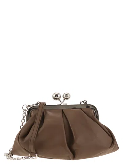 Weekend Max Mara Weekend Maxmara Prati Leather Pastry Bag In Brown
