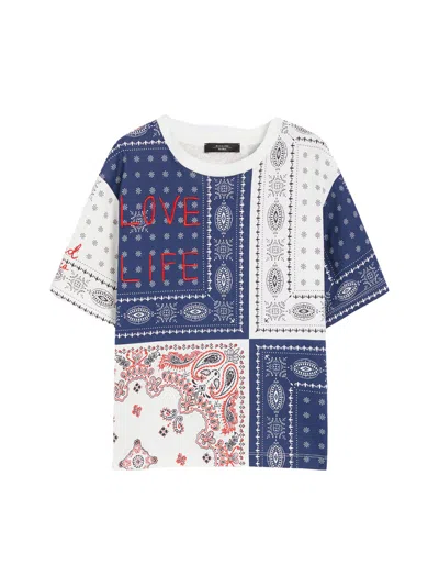 Weekend Max Mara Weekend Maxmara Printed Organic Cotton T-shirt White
