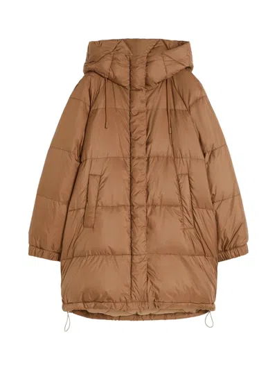 Weekend Max Mara Weekend Maxmara Reversible Parka Down Jacket In Brown
