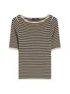 Weekend Max Mara Weekend Maxmara Slim-fit Stretch Viscose T-shirt Beige