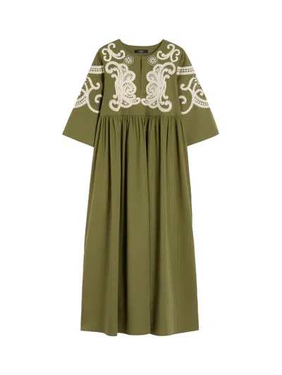 Weekend Max Mara Weekend Maxmara Soft Poplin Dress Kaki