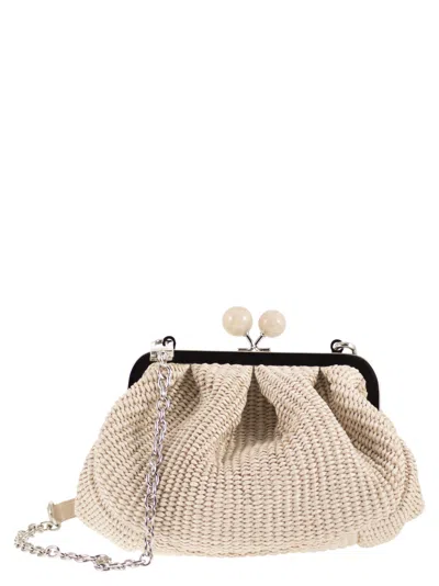 Weekend Max Mara Weekend Maxmara Wkapalmas - Raffia-effect Pasticcino Bag In Purple