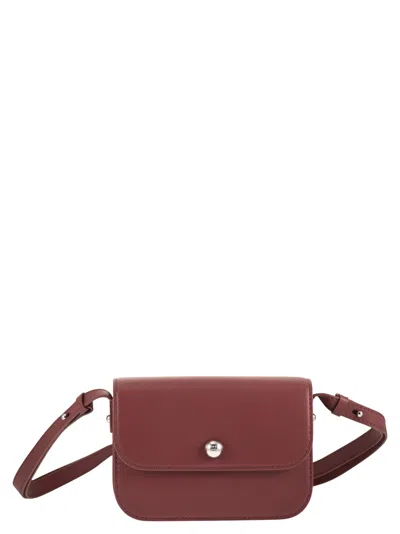 Weekend Max Mara Weekend Maxmara Wkapetali - Calfskin Crossbody Bag In Burgundy