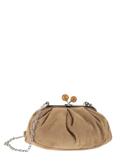 Weekend Max Mara Weekend Maxmara Wkavalois - Small Suede Bag In Beige