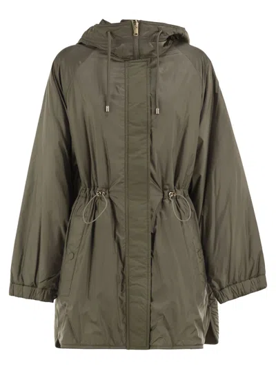 Weekend Max Mara Weekend Maxmara Wkdalcamo Reversible Hooded Parka In Green