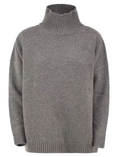 Weekend Max Mara Borgia Dropped-shoulder High-neck Sweater In Multi