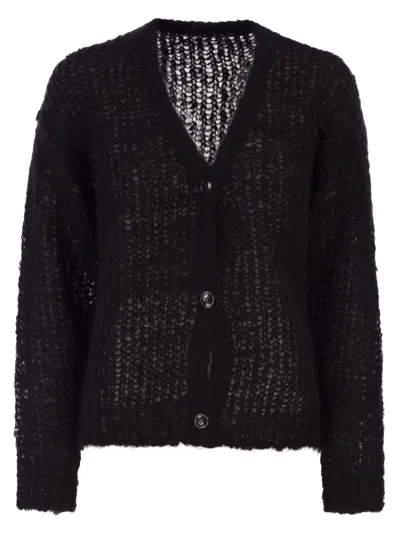 Weekend Max Mara Weekend Maxmara Wkddanza Mohair Cardigan In Black