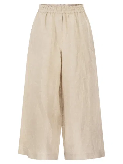 Weekend Max Mara Elastic Waist Casual Pants In White