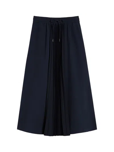 Weekend Max Mara Weekend Maxmara Wkdfolk Skirt Navy In Blue