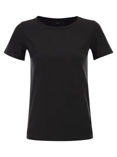 Weekend Max Mara Weekend Maxmara Wkdmultib Basic Cotton Jersey T Shirt In Black