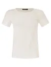 Weekend Max Mara Weekend Maxmara Wkdmultif Basic Stretch Jersey T Shirt In White