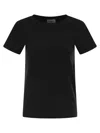 Weekend Max Mara Wkdmultib - Basic Cotton Jersey T-shirt In Black