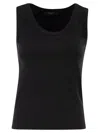 Weekend Max Mara Weekend Maxmara Wkdmultic Stretch Cotton Top In Black