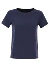 Weekend Max Mara Wkdmultif - Basic Stretch Jersey T-shirt In Blue