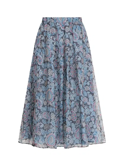 Weekend Max Mara Weekend Maxmara Wkdpanteon Skirt Blue