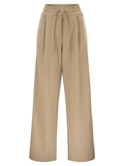 Weekend Max Mara Weekend Maxmara Wkdperdoni - Cotton Jersey Trousers In Neutral