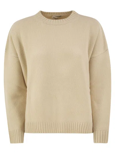 Weekend Max Mara Weekend Maxmara Wkdsibari Virgin Wool Crew Neck Jumper In Neutral