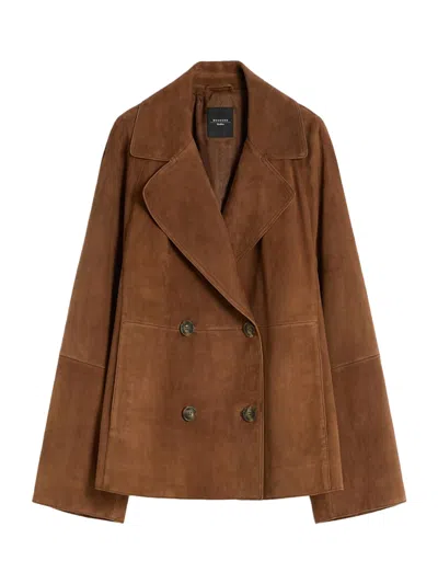 Weekend Max Mara Weekend Maxmara Wkdsospiro Jacket Tobacco In Brown