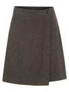 Weekend Max Mara Weekend Maxmara Wkdvetta Houndstooth Skort In Brown