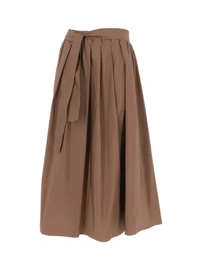 Weekend Max Mara Weekend Maxmara Zarda Skirt Chocolate
