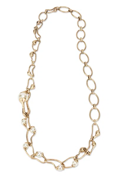 Weekend Max Mara Weekend Metal Pendant Necklace In Gold