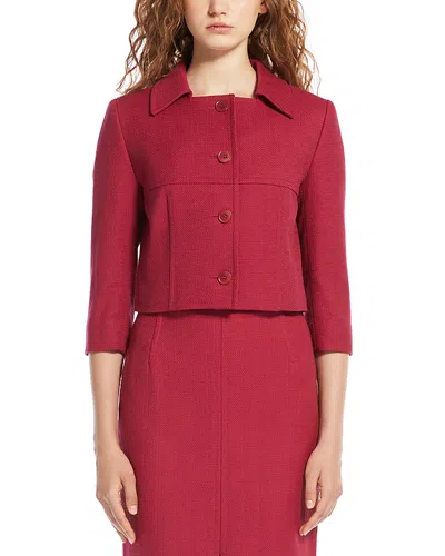 Weekend Max Mara Weekend Signature Ussita Jacket In Cherry