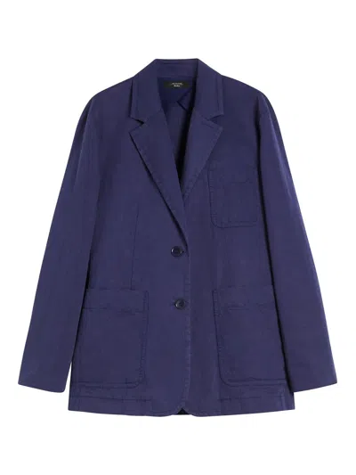 Weekend Max Mara Wells Blu Jacket In Blue