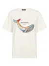 Weekend Max Mara Whale-print Cotton T-shirt In Neutral