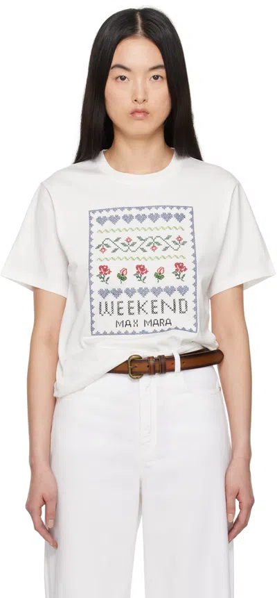 WEEKEND MAX MARA WHITE CABINA T-SHIRT