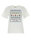 Weekend Max Mara Cabina T-shirt In White Jersey In Offwhitericamo