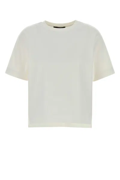 Weekend Max Mara White Cotton Oversize Multid T-shirt