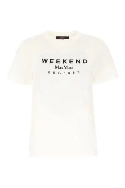 Weekend Max Mara Short-sleeved T-shirt In White