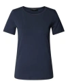 Weekend Max Mara White Cotton T-shirts And Polos In Blue