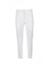 Weekend Max Mara White Cotton Trousers