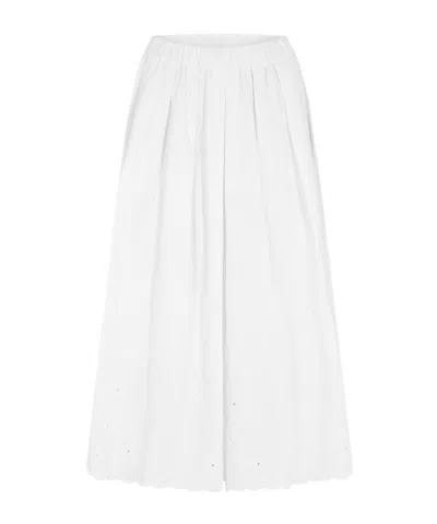 Weekend Max Mara White Minimalist Versatile Skirt