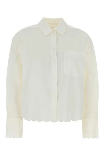 Weekend Max Mara White Poplin Neutro Shirt