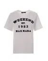 Weekend Max Mara White Printed T-shirt In White
