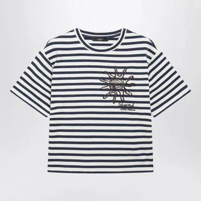 Weekend Max Mara Sabato Striped Boxy T-shirt In Multi