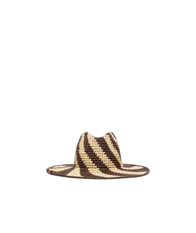 Weekend Max Mara Wide-brimmed Raffia Hat In Brown